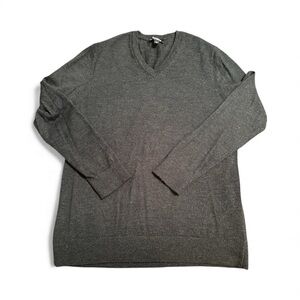 Express Charcoal V-Neck Sweater